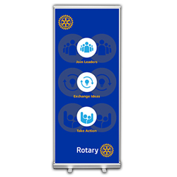 Rotary Organizing Principles Retractable Banner